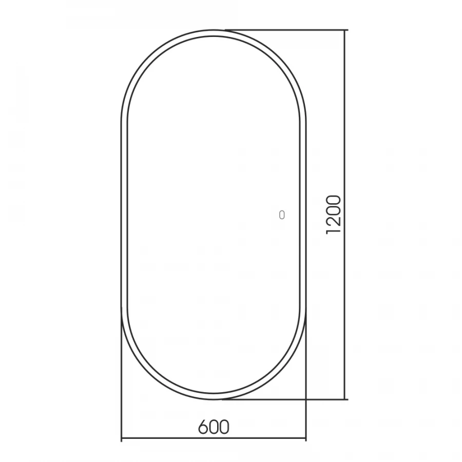 Зеркало Abber Kontur с подсветкой сенсорный выключатель AG6303SL-1.2