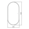 Зеркало Abber Kontur с подсветкой сенсорный выключатель AG6303SL-1.2