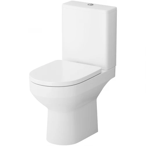 Напольный унитаз-компакт безободковый Spirit V2.0 Am Pm FlashClean без сиденья C708600WH