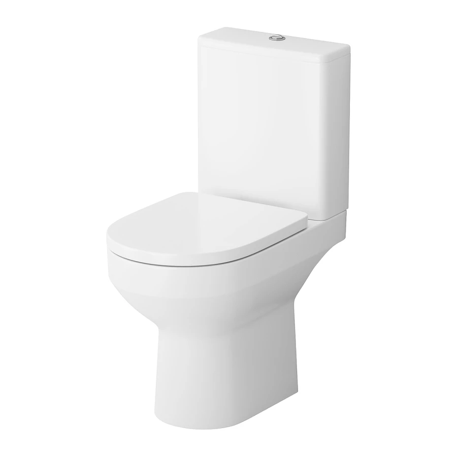 Напольный унитаз-компакт безободковый Spirit V2.0 Am Pm FlashClean без сиденья C708600WH