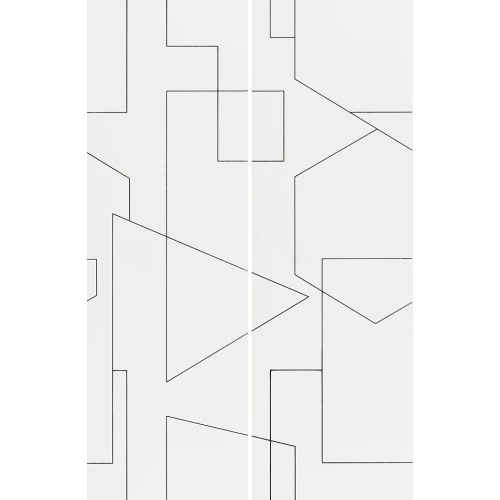 Декор Azulev Luminor Rayures Decor Blanco Mate белый (компл. из 2-х шт.) 58x89 см