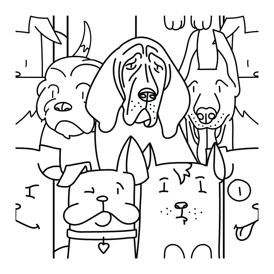 Керамогранит Codicer Oh My Dog White 25x25 см