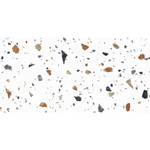 Керамогранит Laparet Terazzo Bianco карвинг матовый цветной 120х60 см