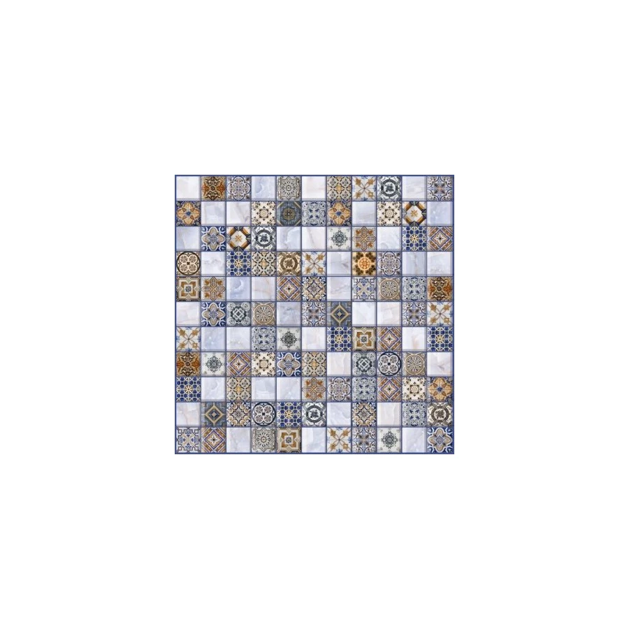Керамогранит Lasselsberger Ceramics Орнелла синий арт-мозаика 5032-0200 30х30 см