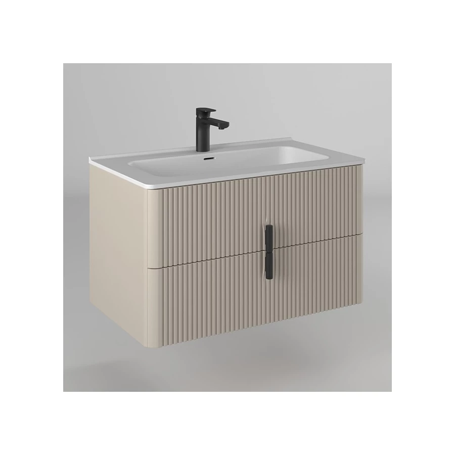 Тумба консольная Briz Арно матовая бежевая 80 см