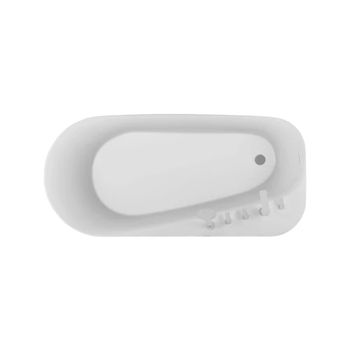 Ванна акриловая пристенная Aquatek Прима В комплекте со сливом и ножками Цвет белый глянцевый AQ-1115780 170х80х58 см