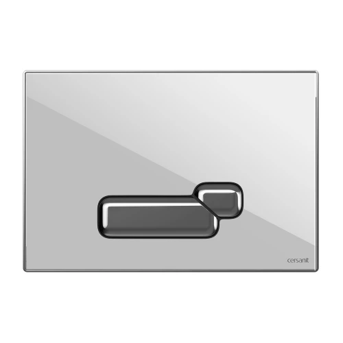 Кнопка Cersanit Actis белая глянцевая стекло BU-ACT/Whg/Gl