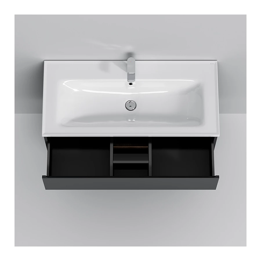 База под раковину подвесная Am Pm X-Joy черный матовый M85AFHX1002BM 100 см