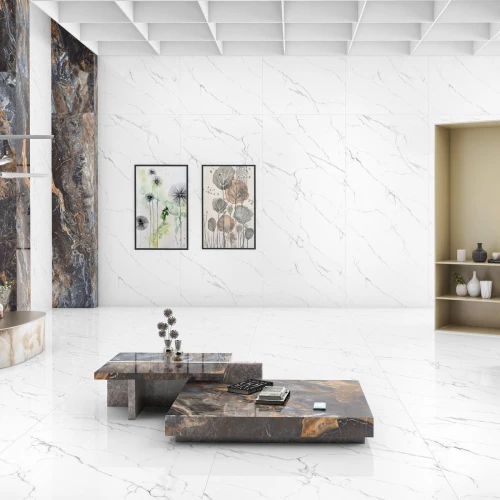 Керамогранит Neodom Titanium Mckinley Polished белый N20346 280х120 см