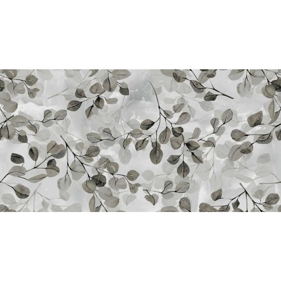 Плитка настенная Primavera Сильвия Декор серый глянец TP3666H 60х30 см