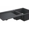 Композитная мойка с крылом Grohe K500 черный гранит 31646AP0 100х50 см