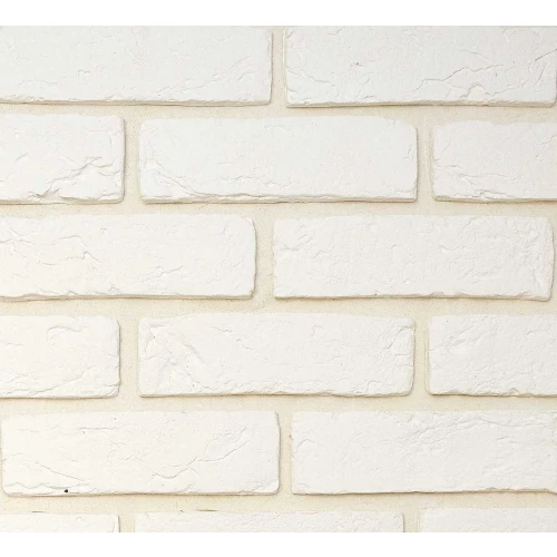 Декоративный камень CasaVaga Кирпич ручной формовки 400 белый 21,5*6,5 см