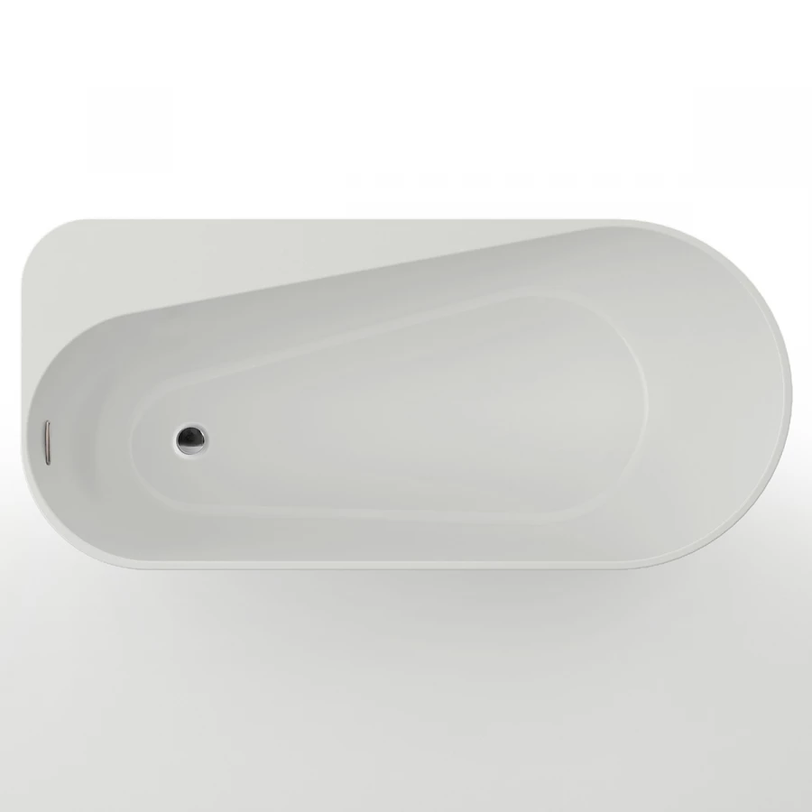 Ванна акриловая Azario Fano пристенная в комплекте с сифоном и металлической рамой левая FAN17080 L 170х80х60 см