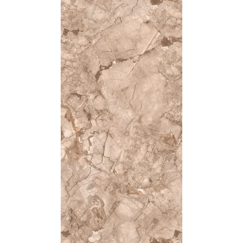 Керамогранит Seratonia Carving-Glossy GS MG Flemingo Almond светло-коричневый 120х60 см