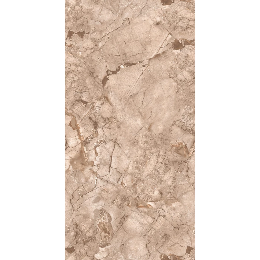 Керамогранит Seratonia Carving-Glossy GS MG Flemingo Almond светло-коричневый 120х60 см