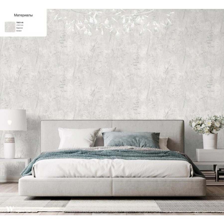 Обои флизелиновые Аспект Карелия серые 70631-46 1,06х10,05 м