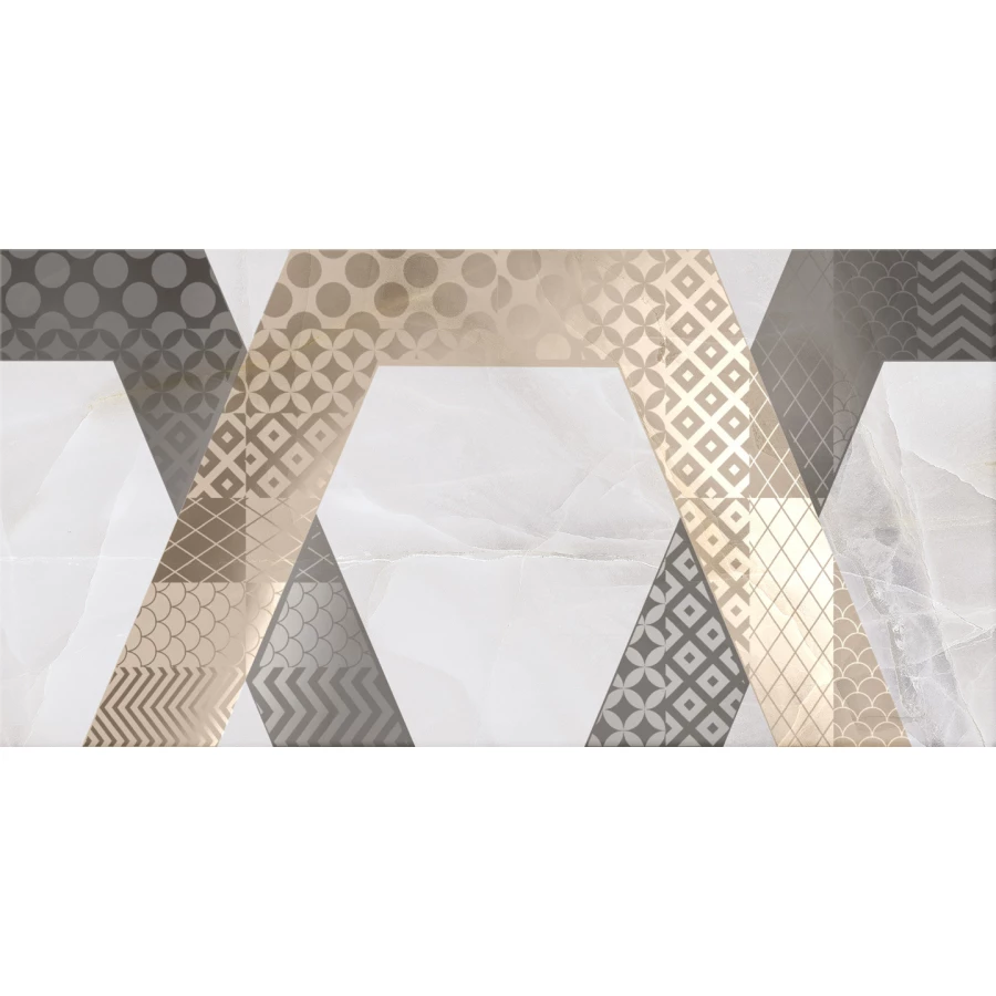 Декор Axima Палермо D1 Геометрия бежевый 25х50 см