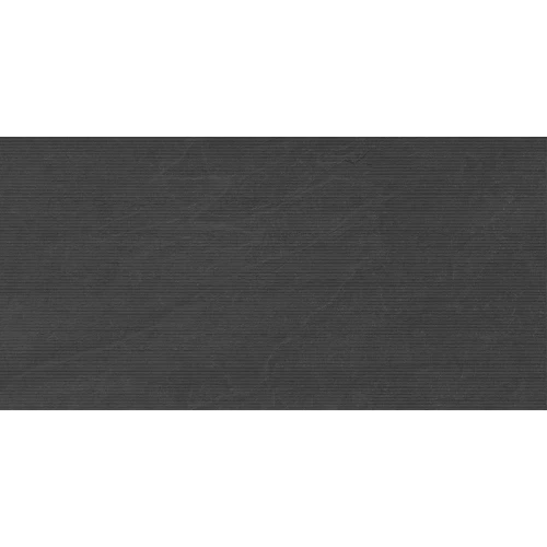 Керамогранит Laparet Badrock Shadow PRO Deco Lines R10Soft MSTR CB матовый графитовый 120х60 см