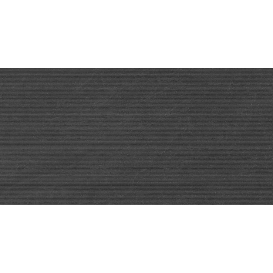 Керамогранит Laparet Badrock Shadow PRO Deco Lines R10Soft MSTR CB матовый графитовый 120х60 см