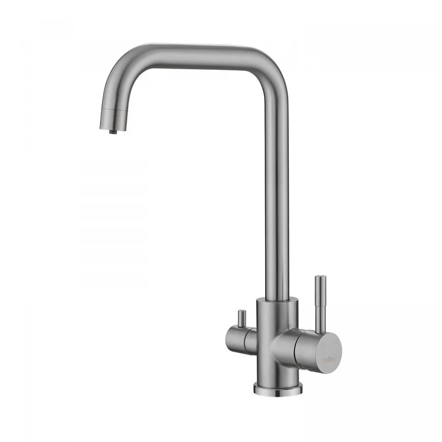 Смеситель Haiba для кухни с подключением фильтра воды хром HB76820