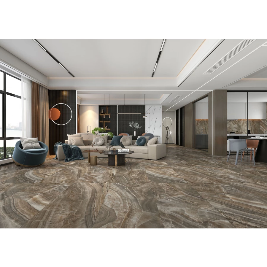 Керамогранит Basconi Home Onyx коричневый BHC-6002 120х60 см