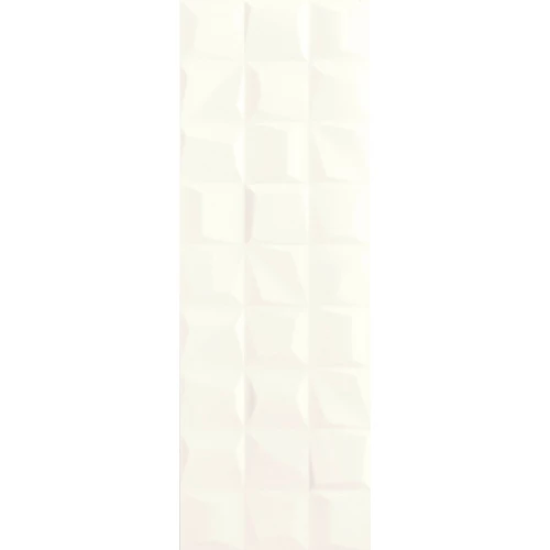 Плитка настенная Love Ceramic Tiles Genesis White Rise Matt Rett матовая белая 635.0129.0011 100х35 см
