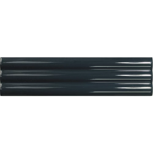 Плитка настенная DNA Match Curved Midnight Blue Gloss 130866 глянцевая синяя 25х6,25 см