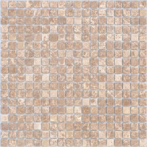 Мозаика из натурального камня Caramelle Mosaic Emperador Light MAT жёлто-коричневый 30,5x30,5 см