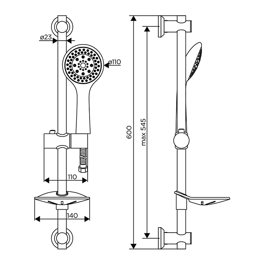 Душевой комплект Dorff Norma D0101000