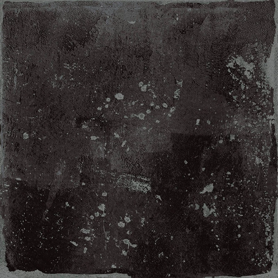 Керамогранит Nanda Tiles Florentina Sibby Black полуматовый черный 15х15 см