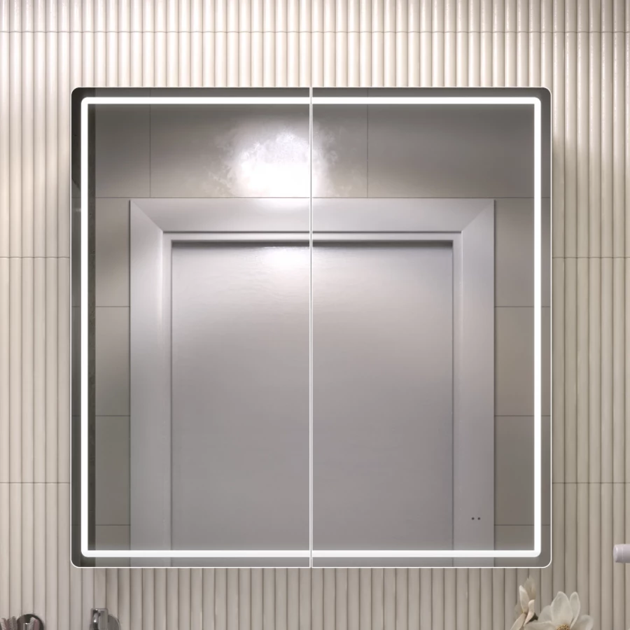 Зеркало шкаф Vigo Geometry Classic 800 навесной 118 79.6x79 см