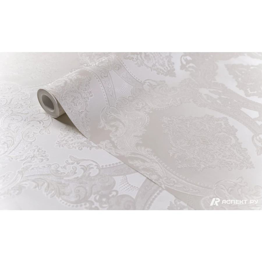 Обои флизелиновые Аспект Амина белые 70622-11 1,06х10,05 м