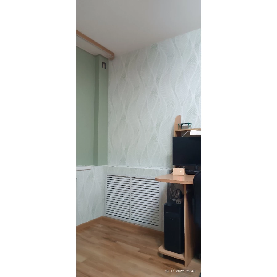 Обои флизелиновые Palitra Home HomeColor Aquarelle Bionica Monochrome Provence зелёные HC71823-77 1,06х10,05 м