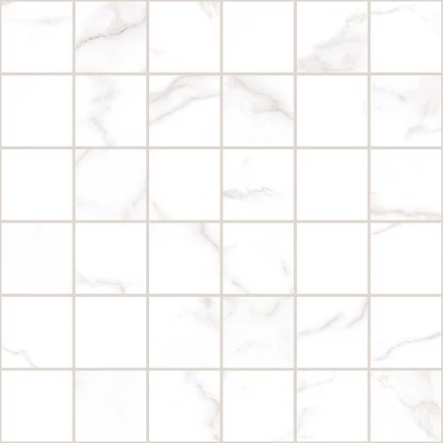 Плитка настенная Laparet Palazzo Мозаика Bianco матовая белая MM13159 30x30 см