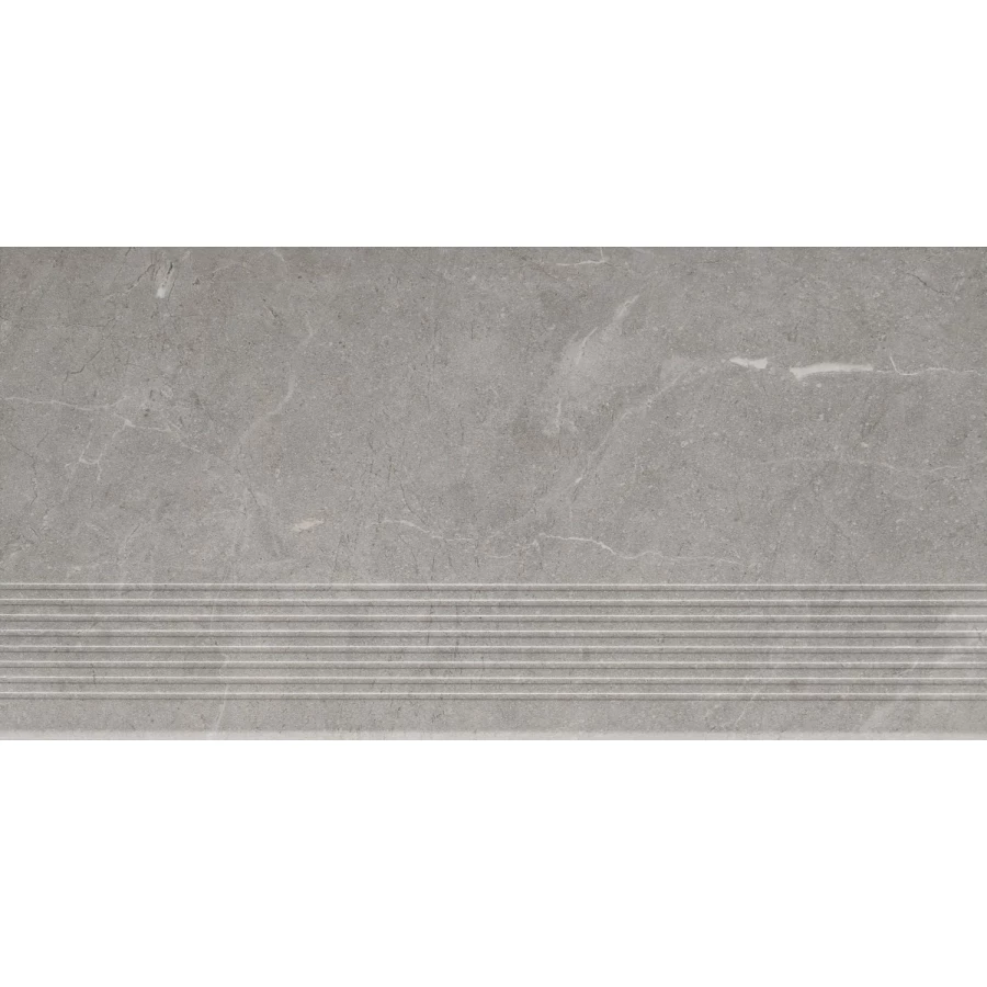 Керамогранит ступень Paradyz Ibis Grys Stopnica Prosta Mat 60х30 см