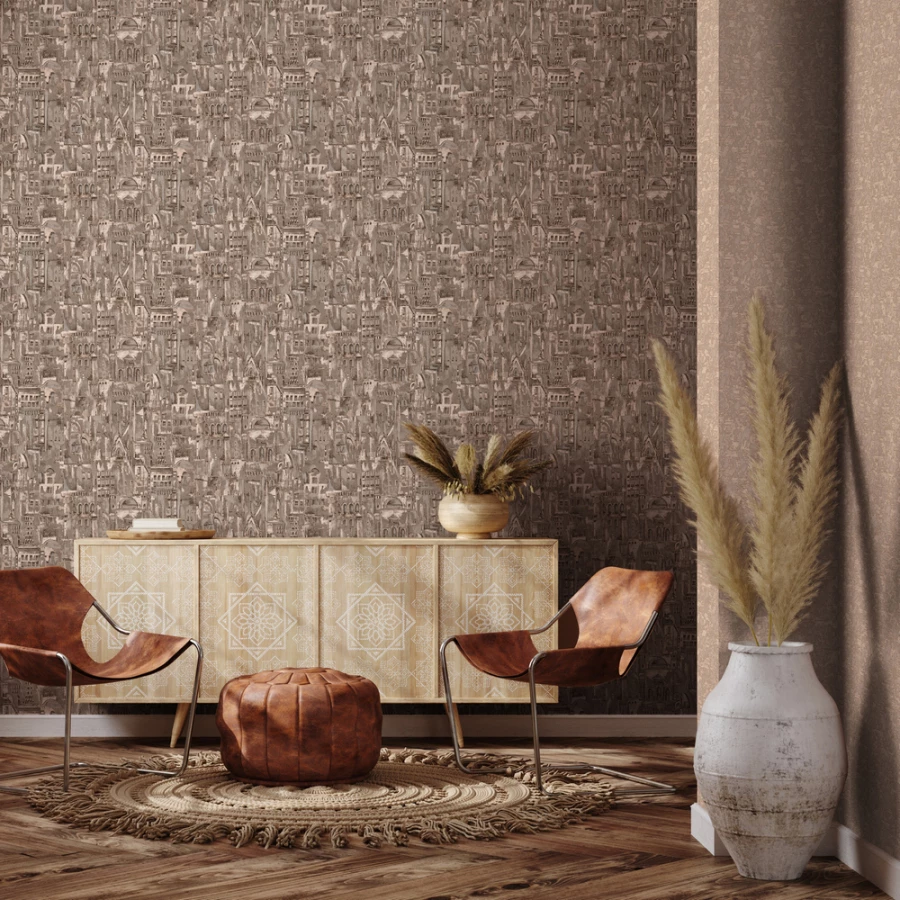 Обои флизелиновые VOG Collection A Ольвера бежевые 90106-12 1,06х10,05 м