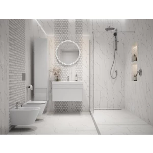 Плитка настенная Kerama Marazzi Мираколи структура глянцевая белая 8377 30x20 см