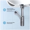 Металлический сифон для раковины Wellsee Drainage System 182104000, цвет хром
