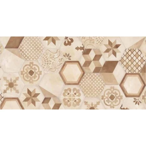 Керамогранит Marca Corona Terra Mix Decori Esagonо Vers C 0603 25х21,6 см