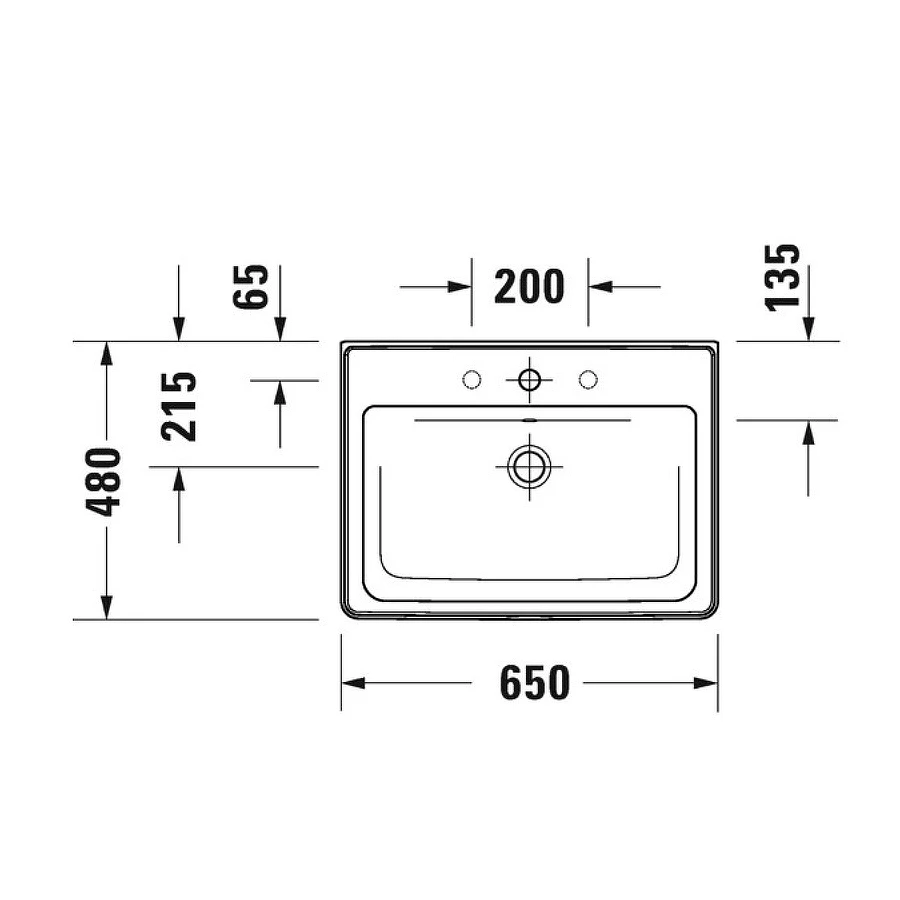 Раковина Duravit D-Neo 65 2367650000