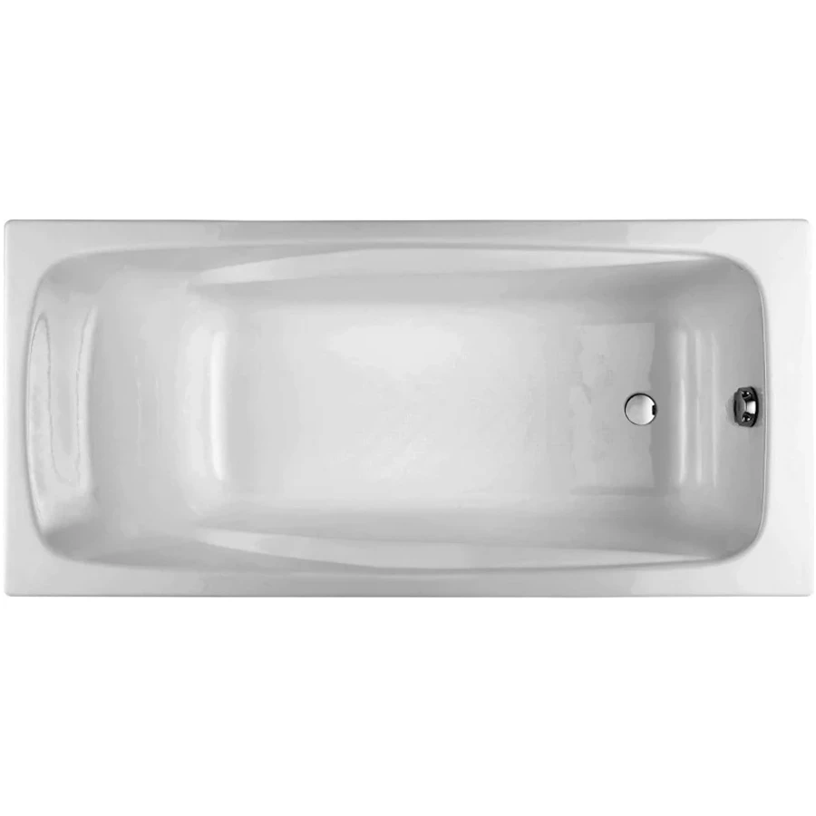 Ванна чугунная Jacob Delafon Repos с антискользящим покрытием без отверстий для ручек E2904-00 180х85 см