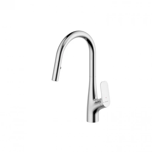 Смеситель для кухни Bravat, с вытяжным изливом F7428563CP-ENG хром