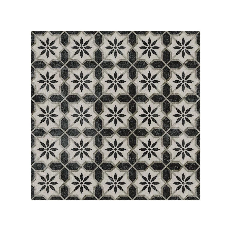 Керамогранит Kerama Marazzi Фреджио 1 Декор глянцевый черно-белый VT/A294/SG1544N 20x20 см