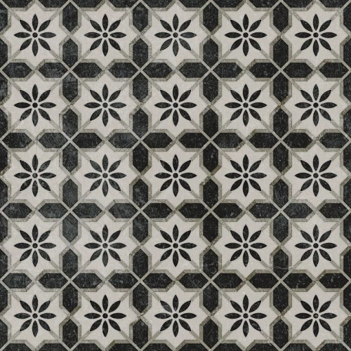 Керамогранит Kerama Marazzi Фреджио 1 Декор глянцевый черно-белый VT/A294/SG1544N 20x20 см