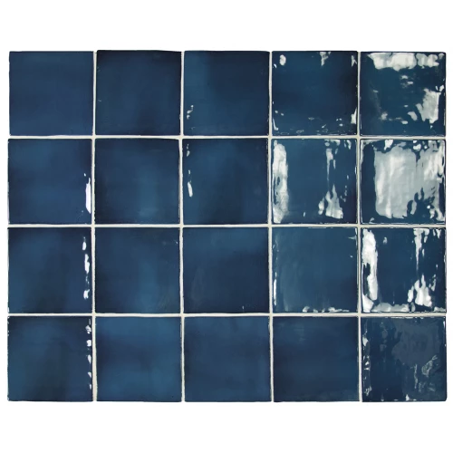 Плитка керамическая Equipe Манакор Оcеан Блуе / Manacor Ocean Blue глянцевая синяя 26920 10х10 см