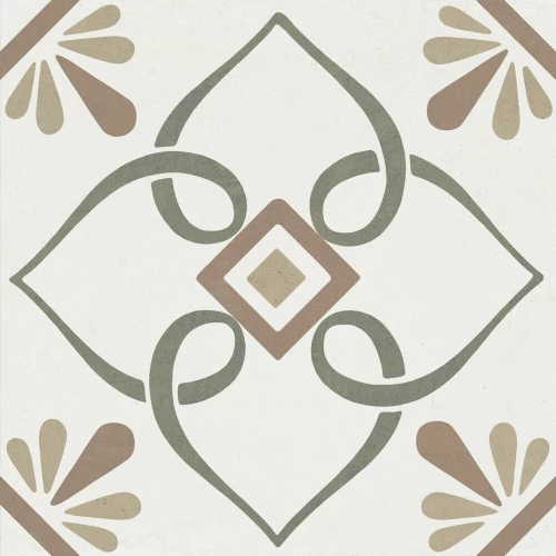 Керамогранит Harmony Peronda Provenza Green Petals матовый многоцветный 3386037790 22,3х22,3 см