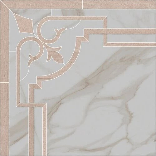 Декор Карелли наборный бежевый 60х60 см