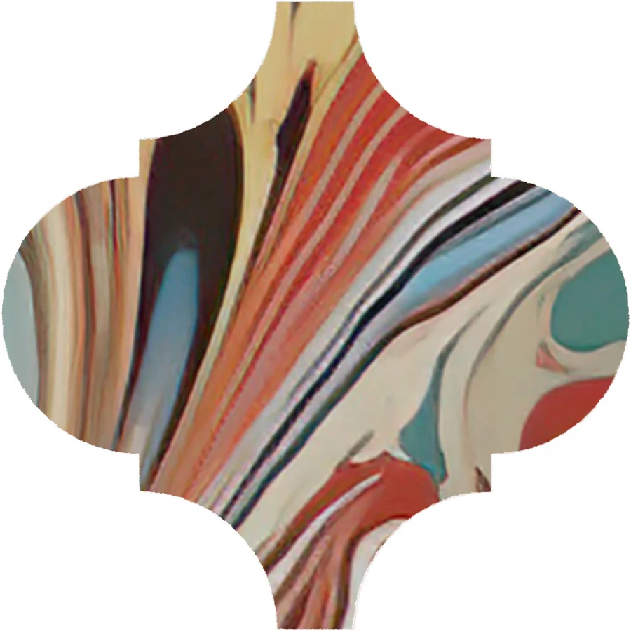 Декор Kerama Marazzi Арабески Венеция матовый красный VT/A625/65000 6,5x6,5 см