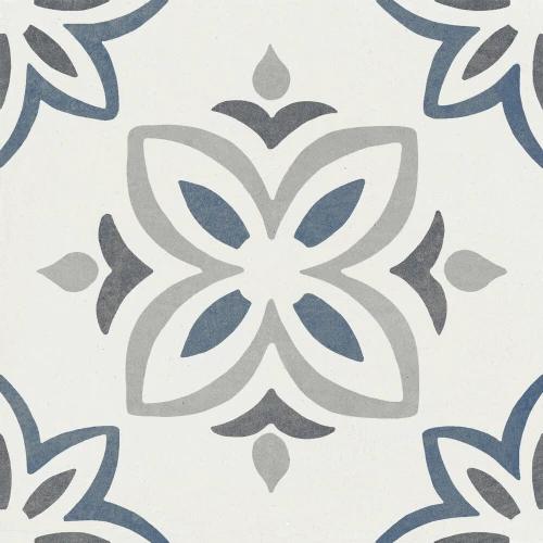 Керамогранит Harmony Peronda Provenza Blue Bloom матовый многоцветный 3386037791 22,3х22,3 см