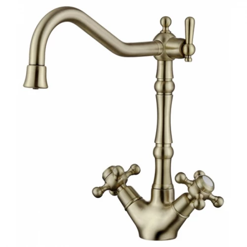 Смеситель для кухонной мойки Kaiser Carlson Style 44133-1 бронза